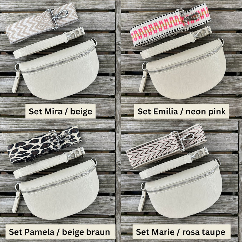 Bauchtasche Damen SET - Beige