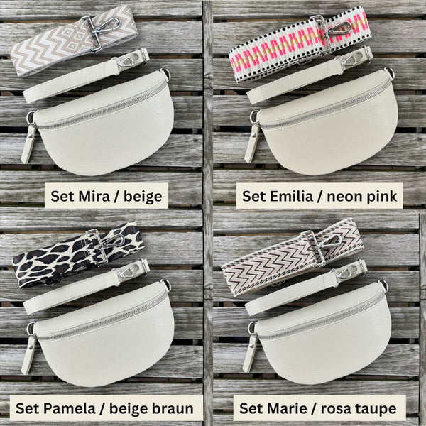 Bauchtasche Damen SET - Beige