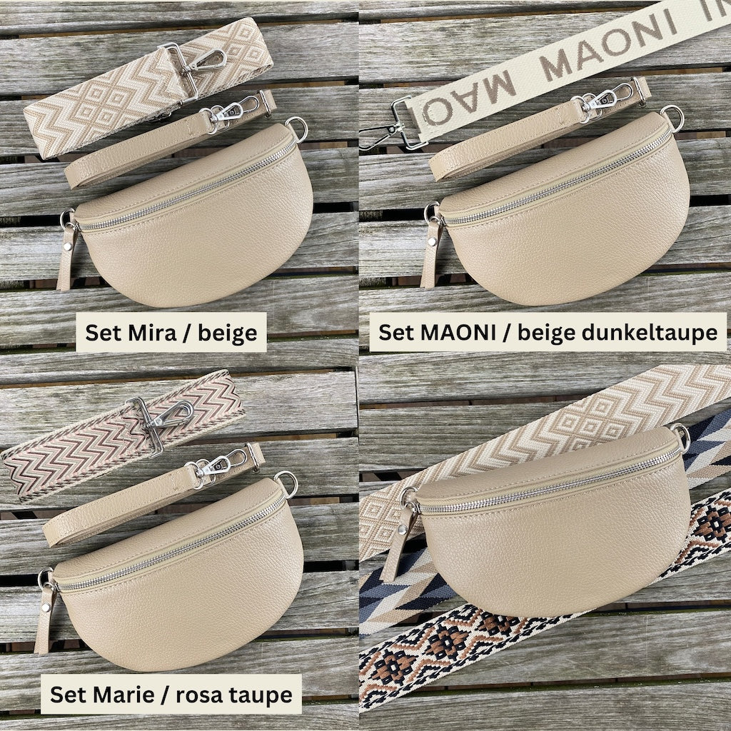 Damen Bauchtasche mit Wechselgurten