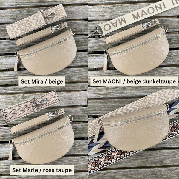 Damen Bauchtasche mit Wechselgurten