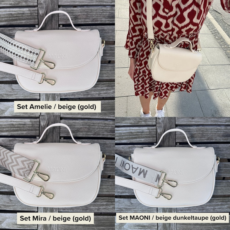 Halfmoon SET - Beige - GOLD