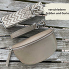 Bauchtasche Damen SET - Dunkeltaupe - MAONI