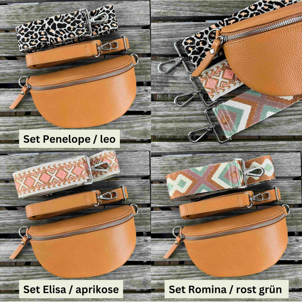 Leder Bauchtasche Braun