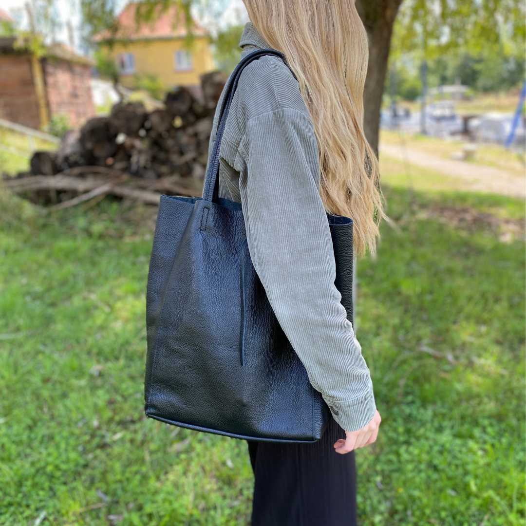 Shopper Tasche Leder - ROM - MAONI