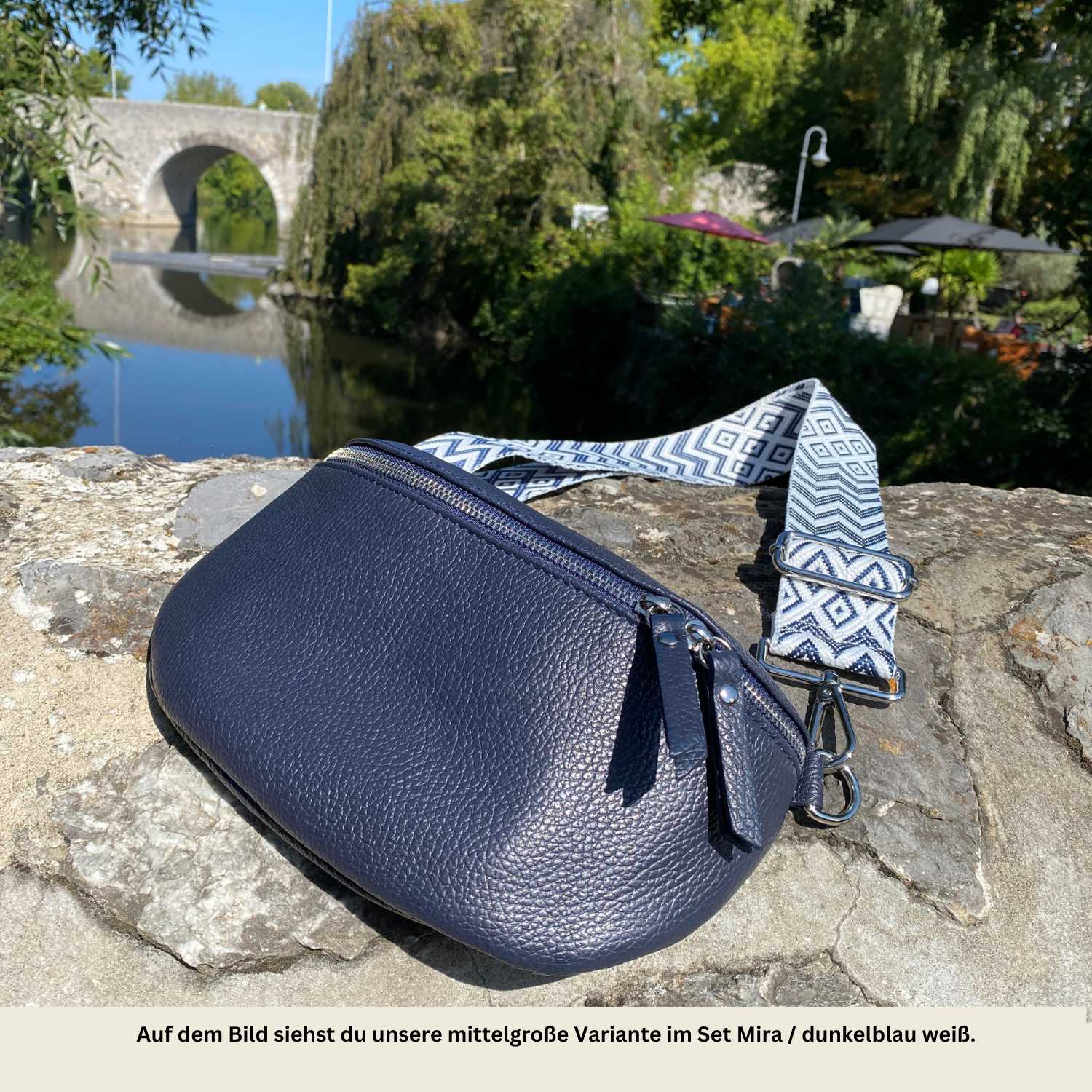 Bauchtasche Damen - Dunkelblau - MAONI