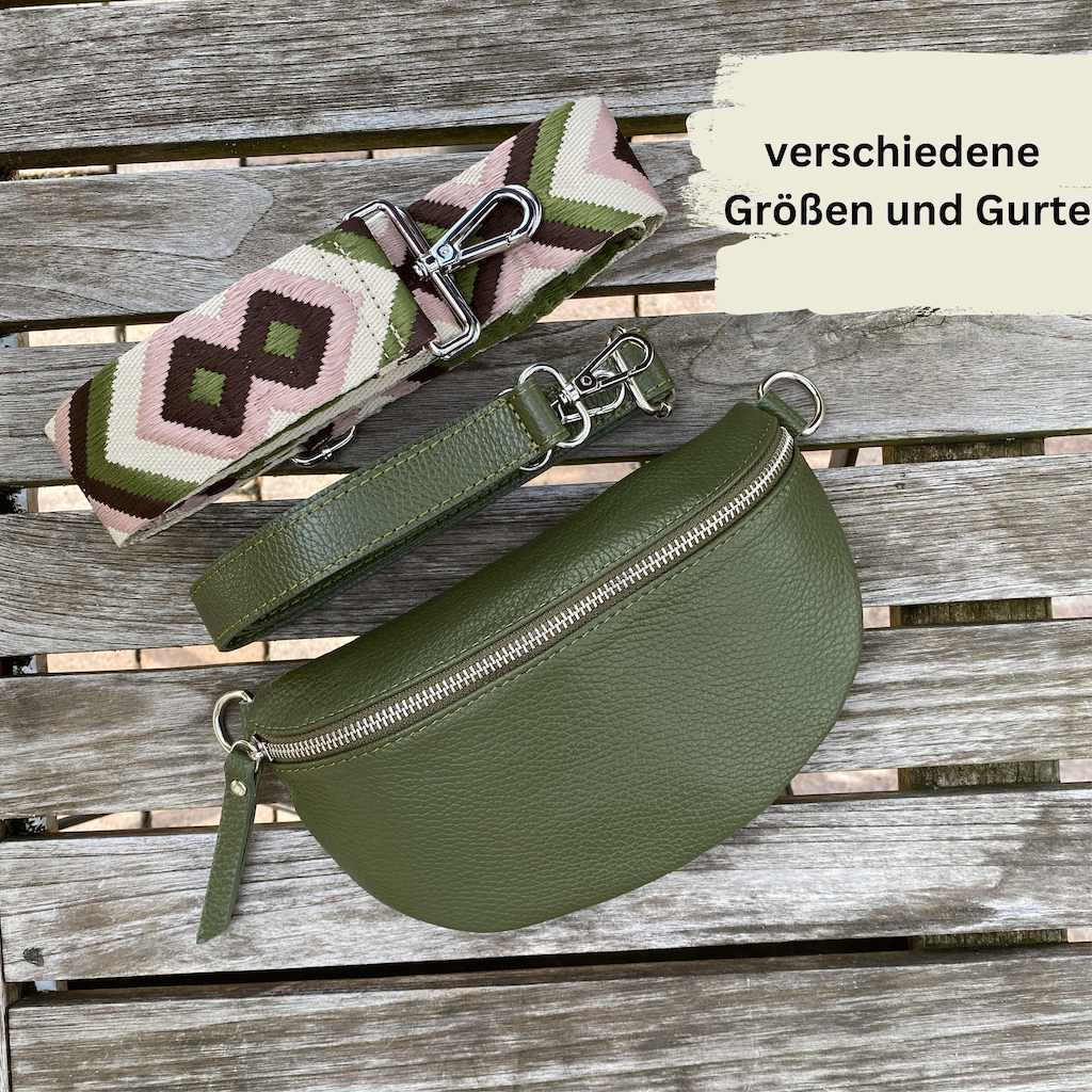 Bauchtasche Damen SET - Dunkelgrün - MAONI