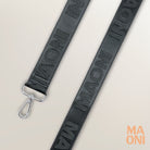 dunkelgrauer gurt einfarbig für tasche