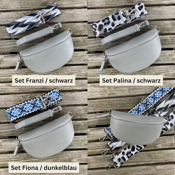 Bauchtasche Damen SET - Grau