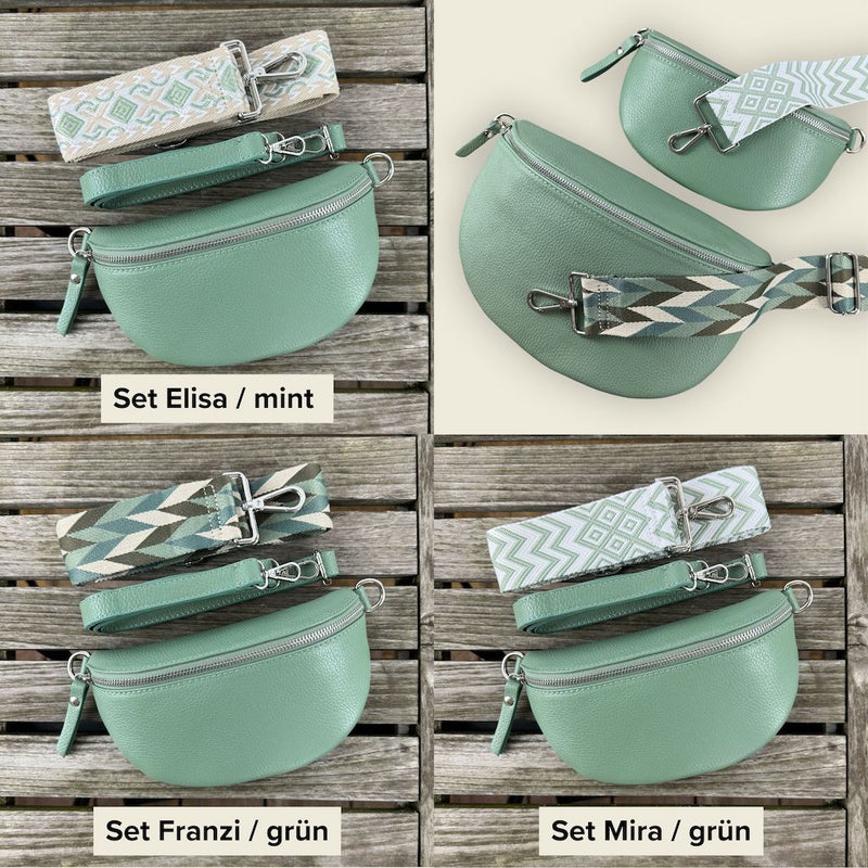 Bauchtasche Damen SET - Grün