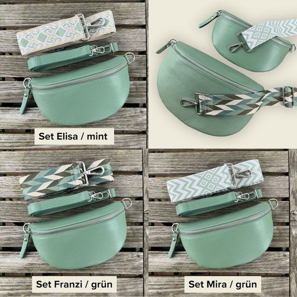 Bauchtasche Damen SET - Grün