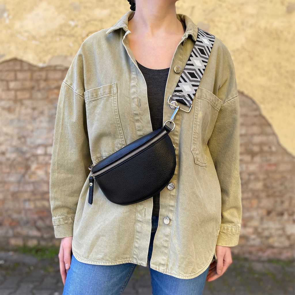 Bauchtasche Damen SET - Schwarz - MAONI