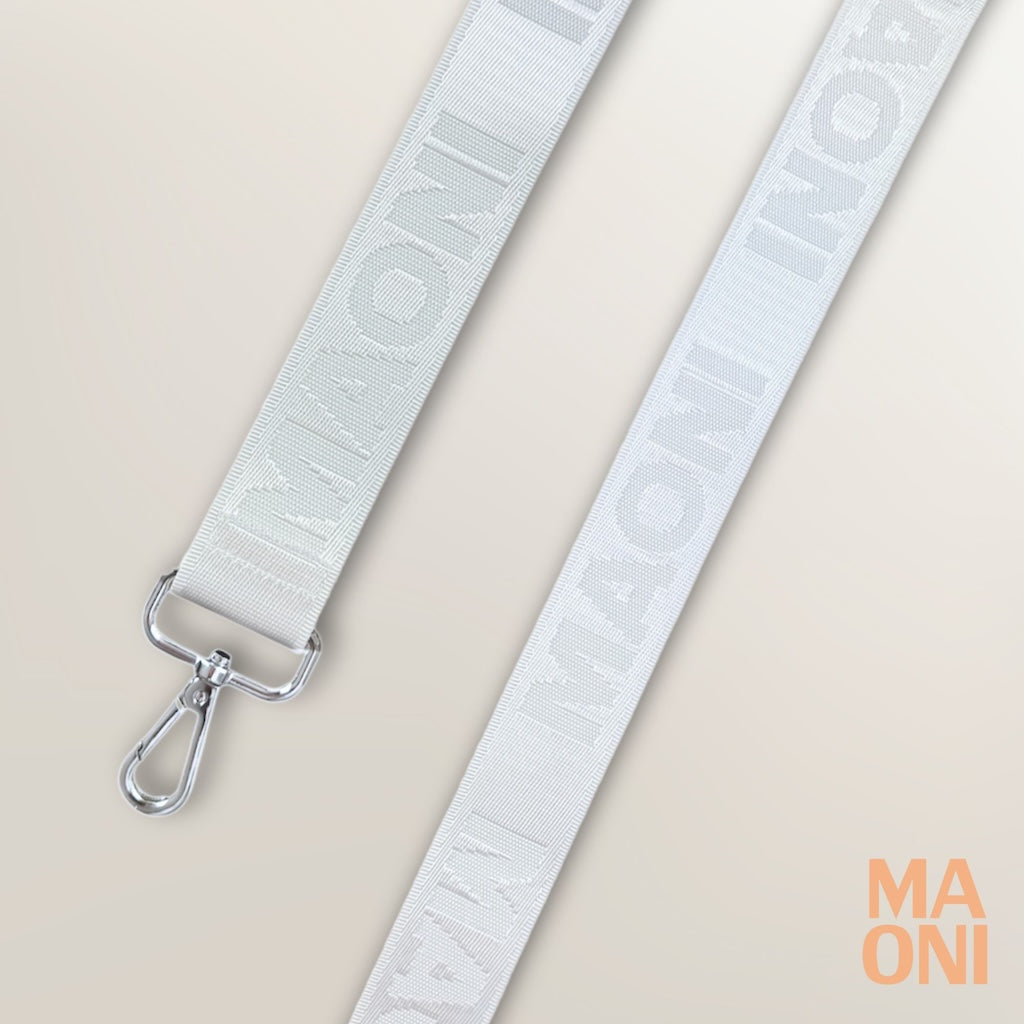 weißer Taschengurt einfarbig