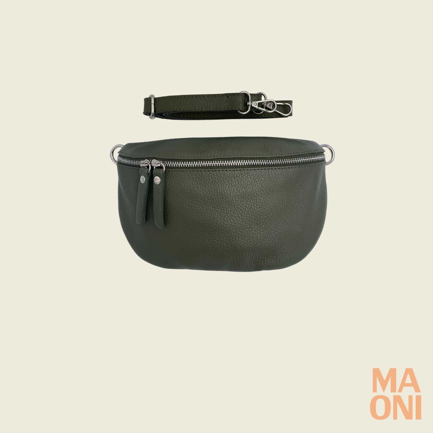 Bauchtasche Damen - Dunkelgrün - MAONI