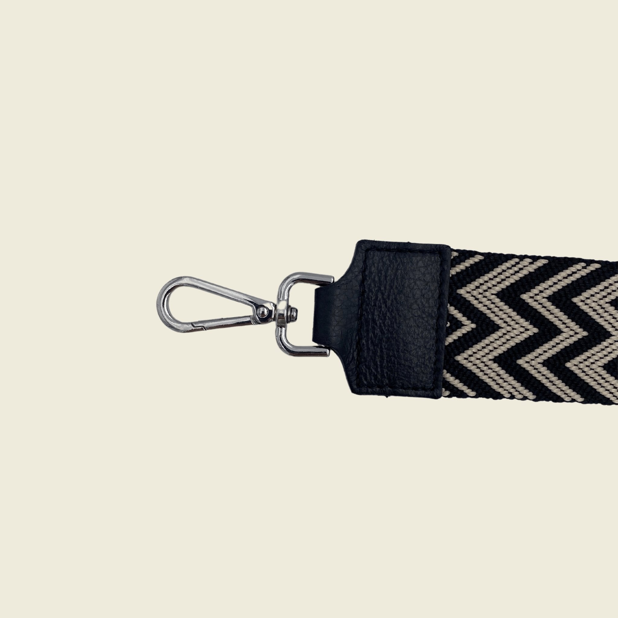 Taschengurt Schwarz Mira / beige - MAONI
