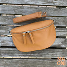 Bauchtasche Damen - Cognac - MAONI