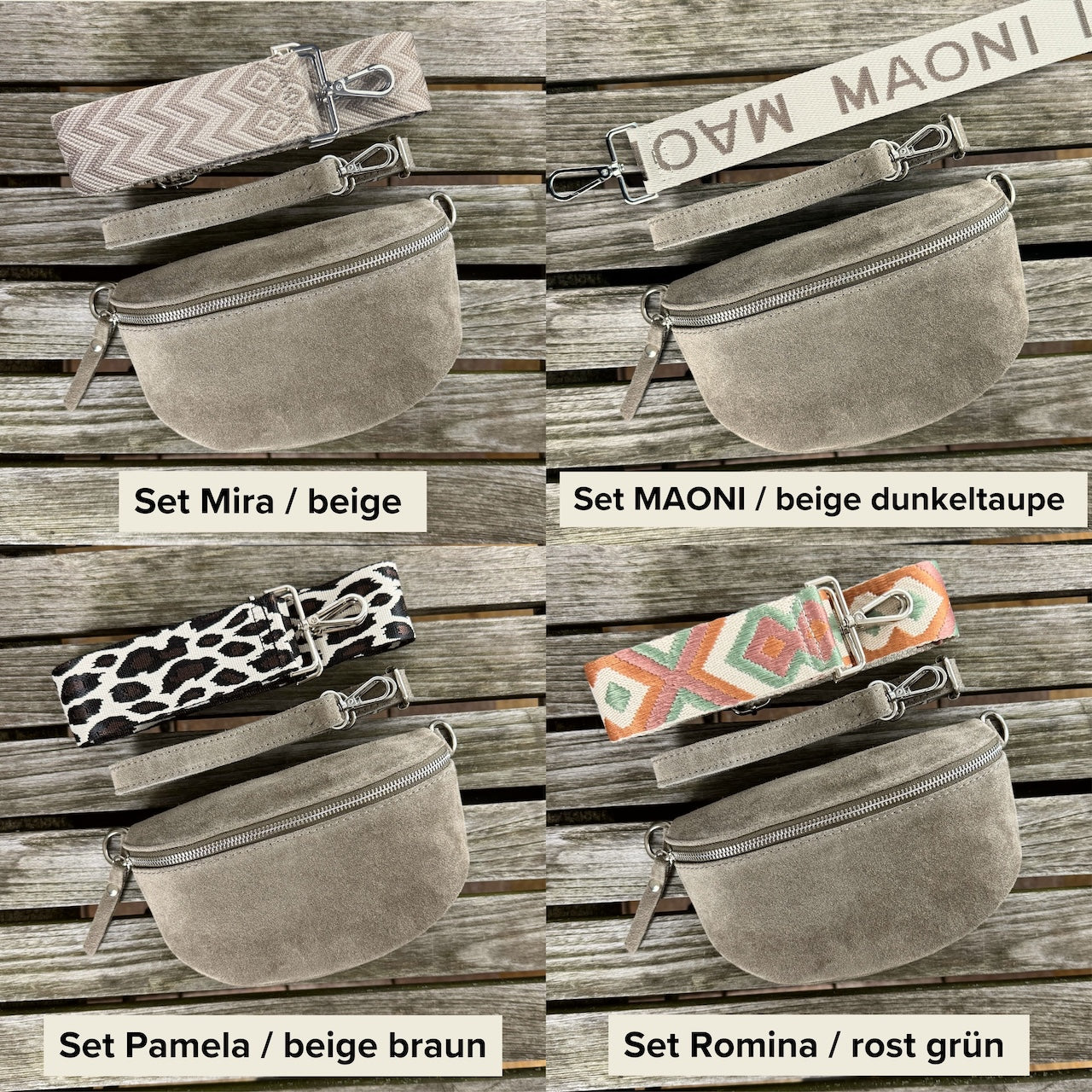 Wildleder Bauchtasche damen mit taschengurt