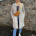 Bauchtasche Damen - Cognac - Gold