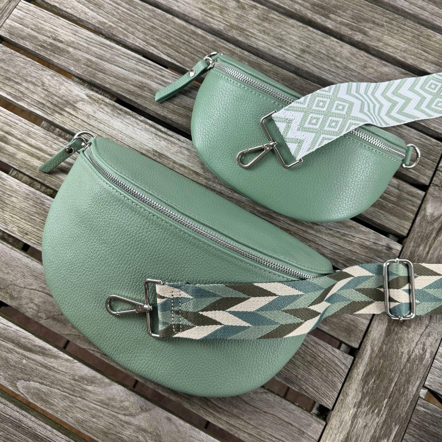 Love Moschino Bauchtasche Damen In Grün – Nylon & PU Gürteltasche, Einheitsgröße, Stylisch & Praktisch