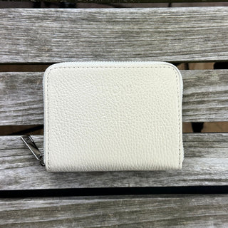 kleines Portemonnaie Damen aus Leder - PISA – Beige
