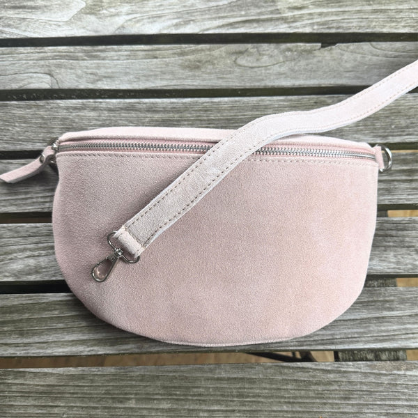 Bauchtasche Damen Wildleder - Rosa