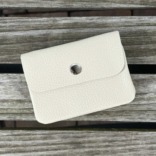 Portemonnaie Geldbörse aus Leder - FLORENZ – Klein / Beige