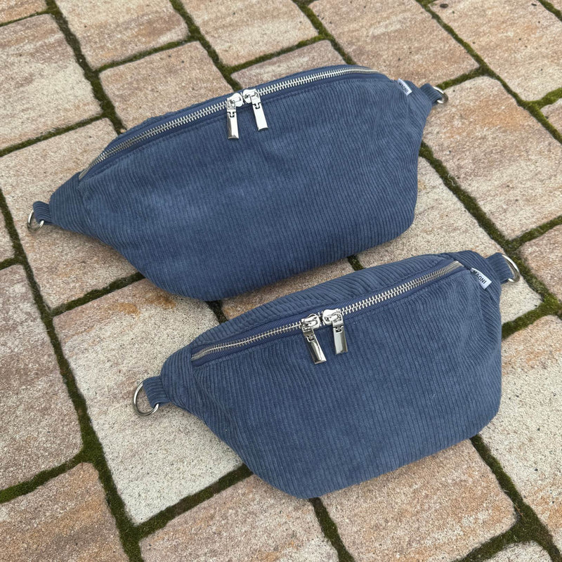 Bauchtasche Cord - Blau