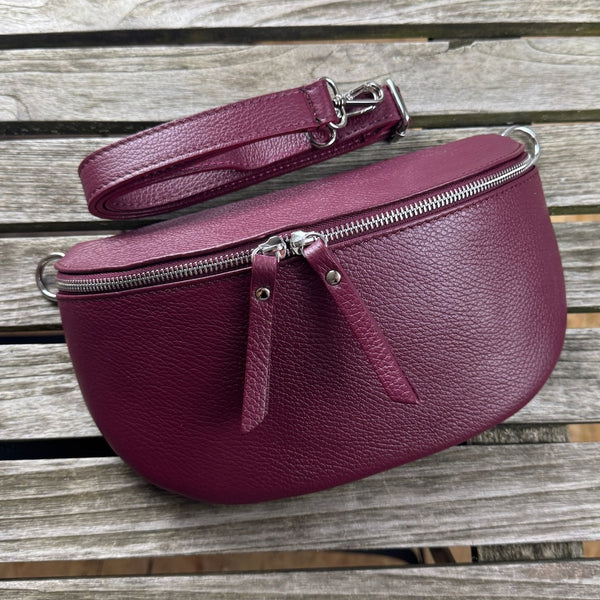 Bauchtasche Damen - Burgunder Rot / Limited Edition