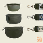 Bauchtasche Damen - Dunkelgrün - MAONI 