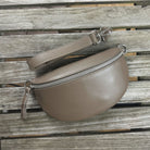 Bauchtasche Damen - Dunkeltaupe - MAONI 