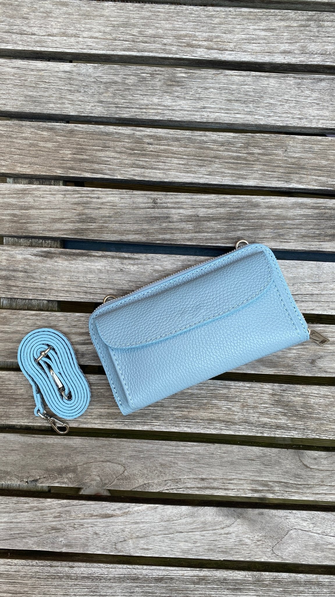 Portemonnaie und Handytasche zum Umhängen aus Leder - MAILAND - MAONI