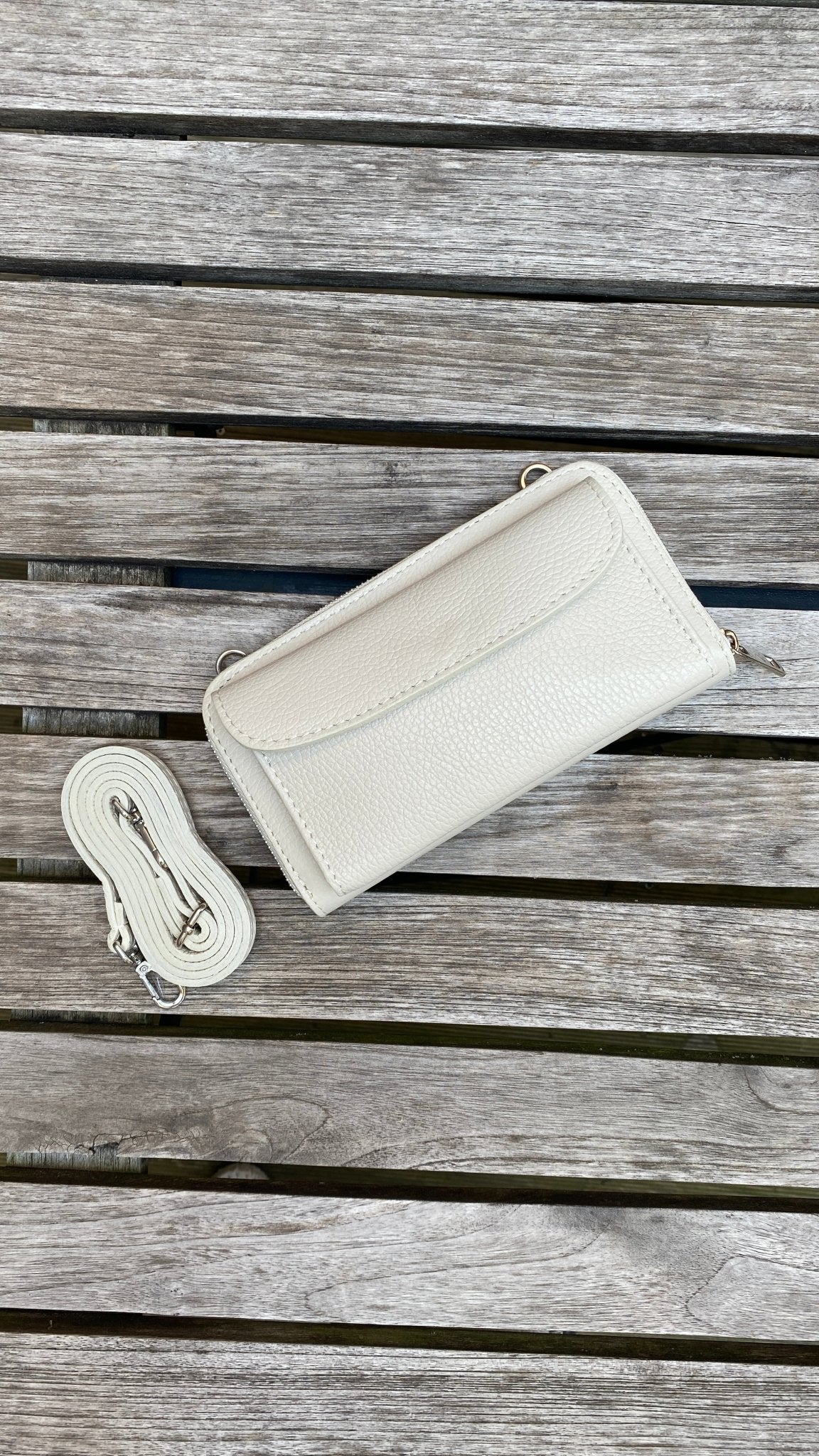 Portemonnaie und Handytasche zum Umhängen aus Leder - MAILAND - MAONI