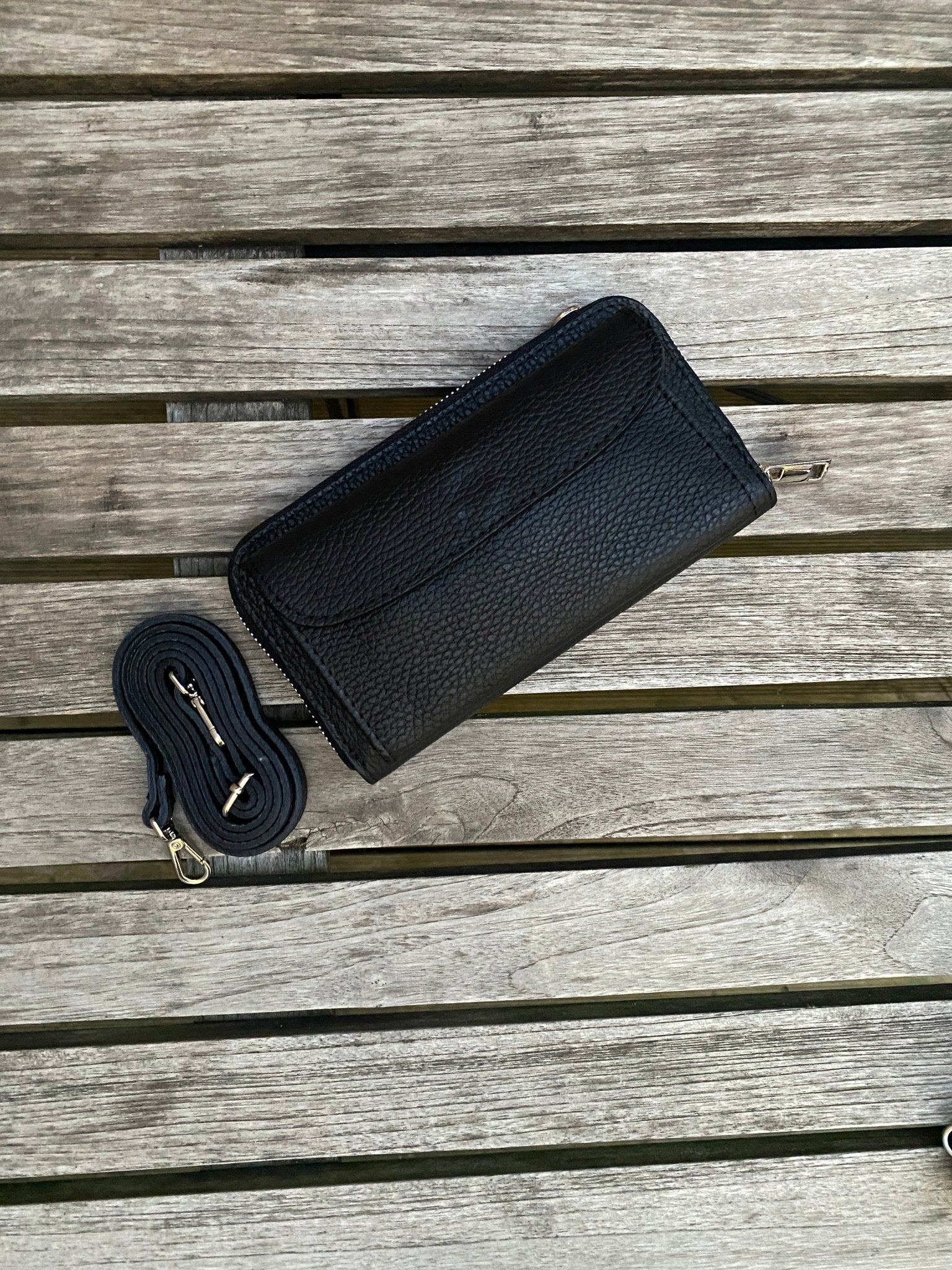 Portemonnaie und Handytasche zum Umhängen aus Leder - MAILAND - MAONI